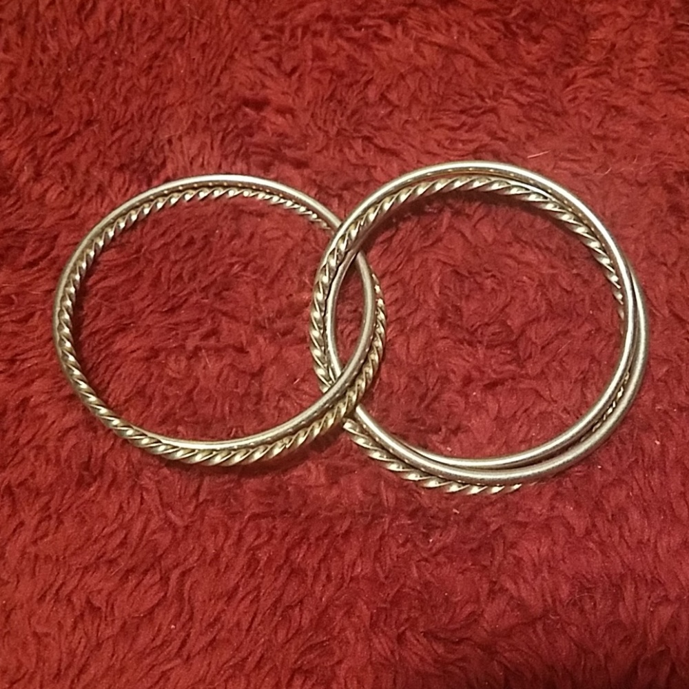 Silver Bangles